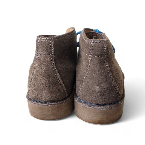 Eddie Bauer Bruce Suede Chukka Ankle Boots Grey / Blue Laces & Stitching Men 10M - Picture 5 of 11